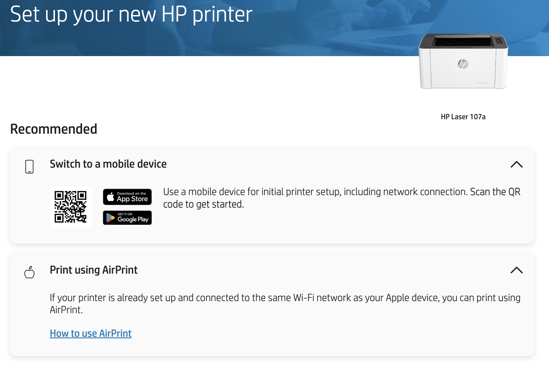 The software and drivers page for HP is missing macOS option.