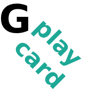 Playcard put games on rectangular CDs